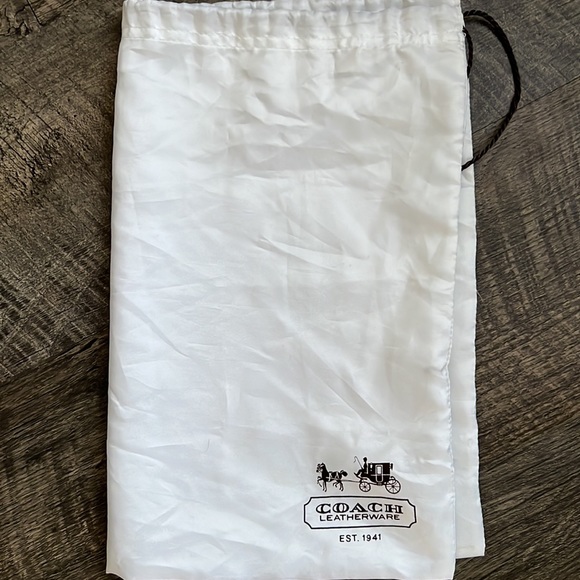 Coach bag white, silver, and brown with sequin - Picture 7 of 8